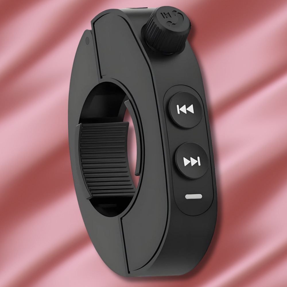 Black Wireless Bluetooth Media Button Remote Controller For Motorcycle Handlebar