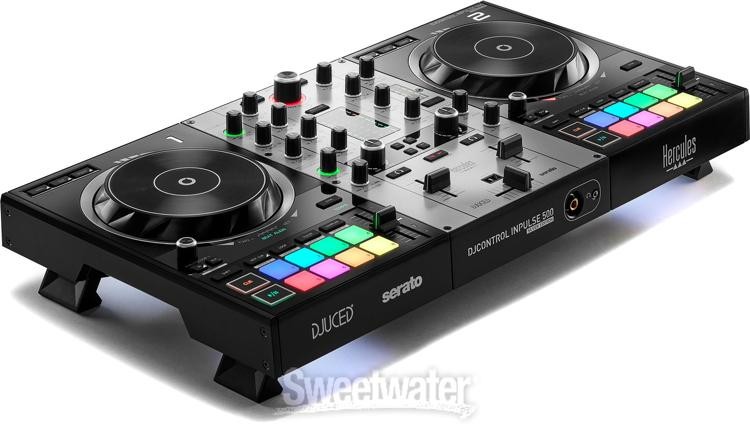 Hercules DJ DJControl Inpulse 500 2-channel DJ Controller - Silver