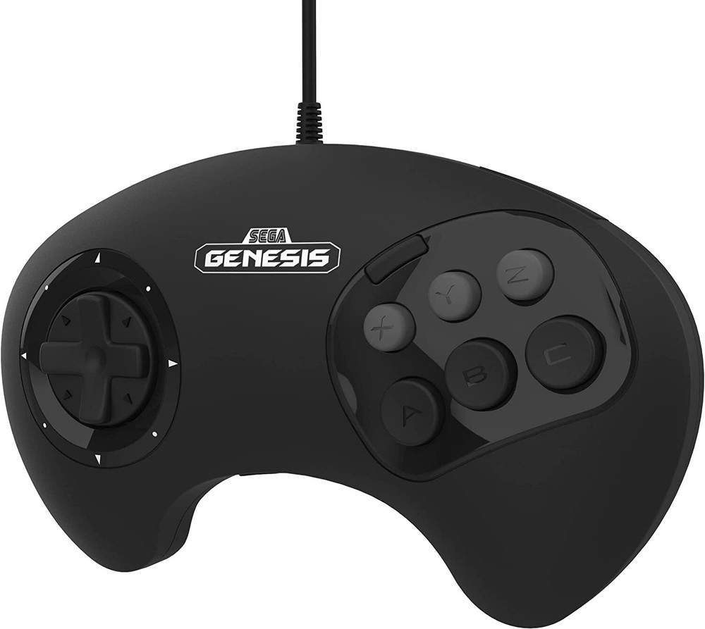 Retro-Bit BIG6 USB Arcade Controller Pad for Sega Genesis Mini, Switch, PC, Mac