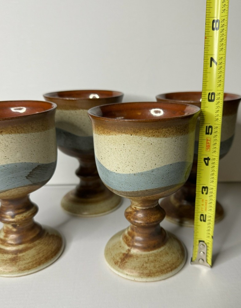 Ceramic Pottery Wine Goblets