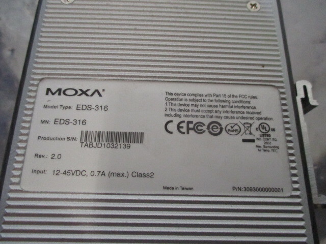 Moxa EDS-316 16-Port EtherDevice Switch, 452993
