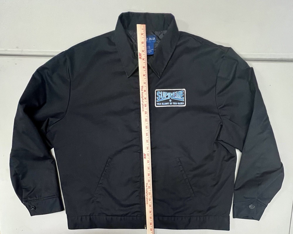 DICKIES 2XLT TALL CUSTOM PATCHED LINED EISENHOWER SKATEBOARDING JACKET EUC!