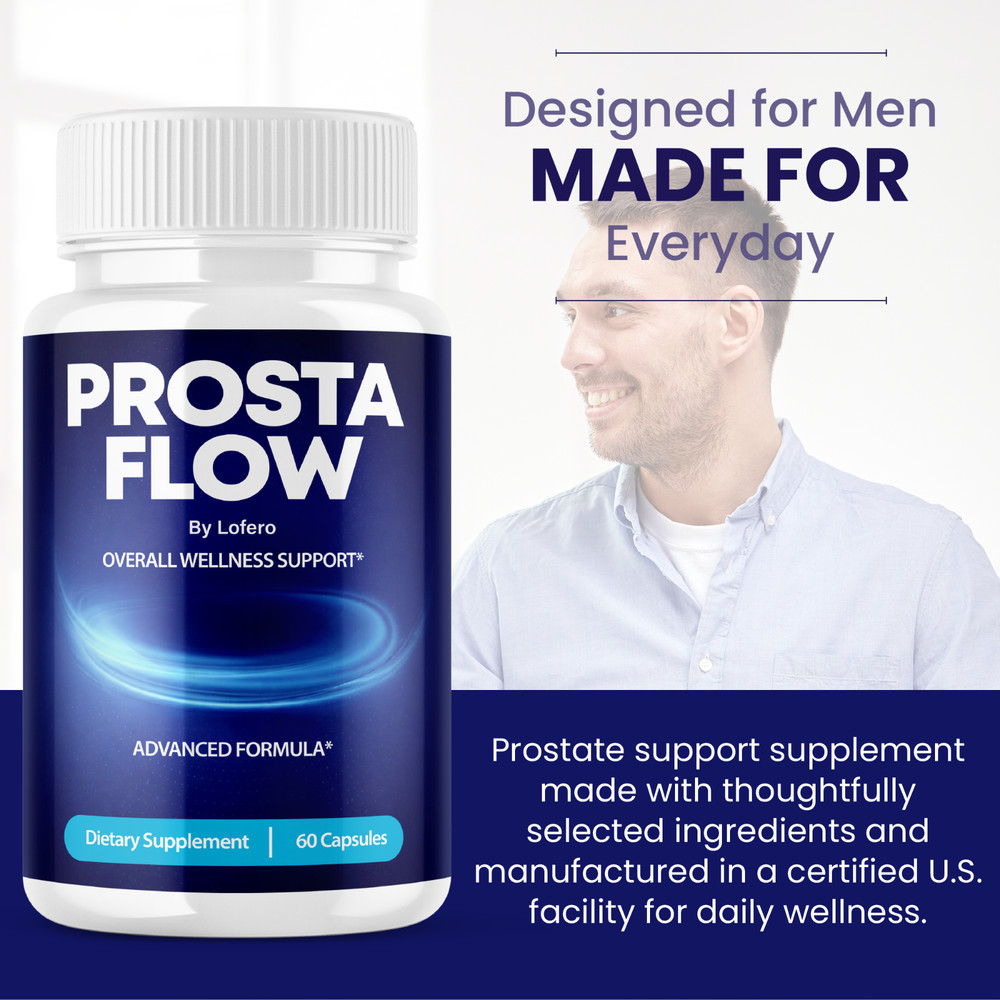 ProstaFlow Supplement for Men, Prosta Flow Advanced Formula Supplement (60Ct)