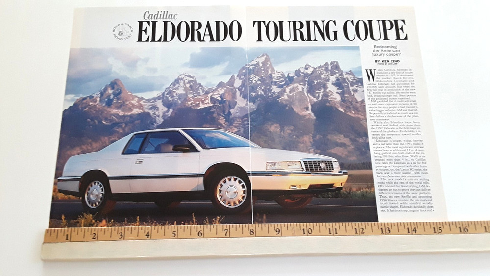 1992 CADILLAC ELDORADO  ORIGINAL 1992  ARTICLE