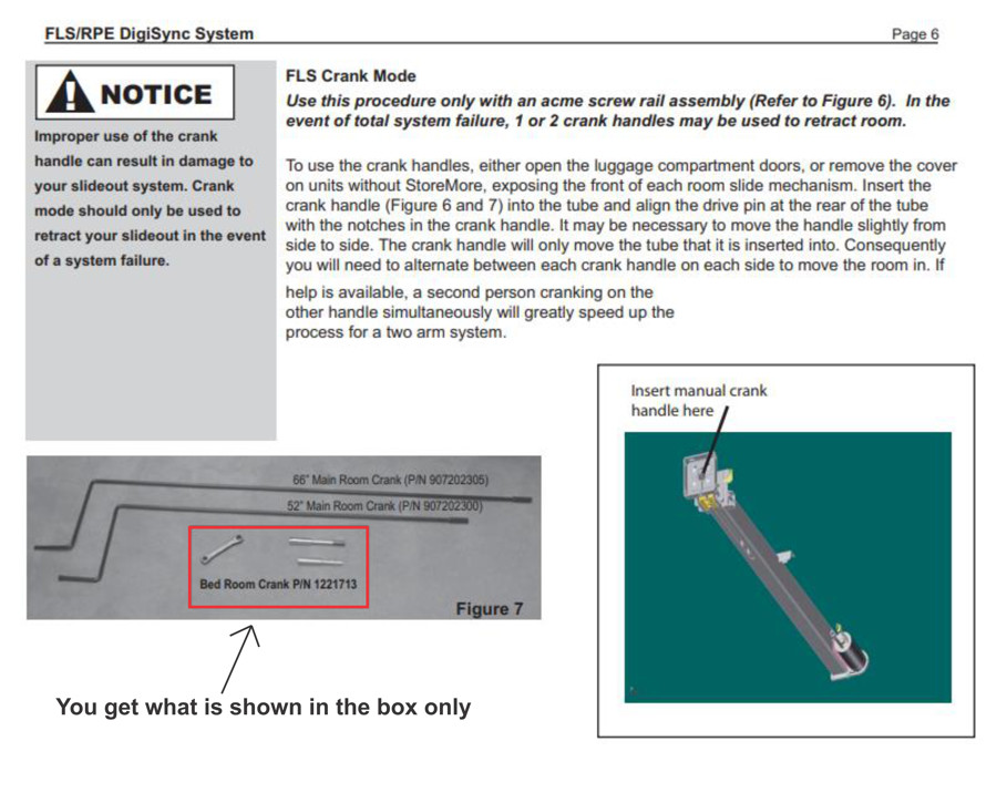 Powergear 1221713 for RV Manual Crank Bedroom Slideout 9/16 + 1/2 Rachet Wrench