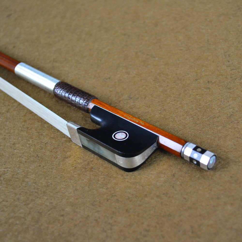 Top Model Pernambuco Cello Bow Master Level Pure Silver Mounted Well Balanced