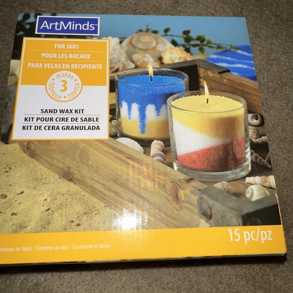 Art Minds Sand Wax Kit Makes 3 Candles