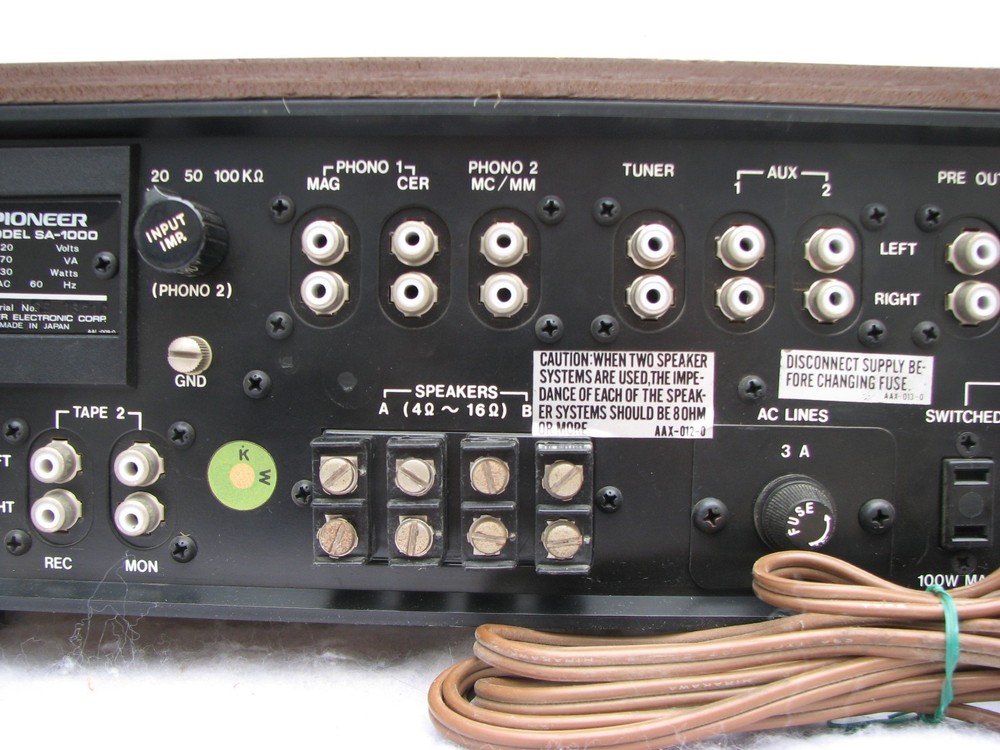 pioneer sa-1000 amplifier