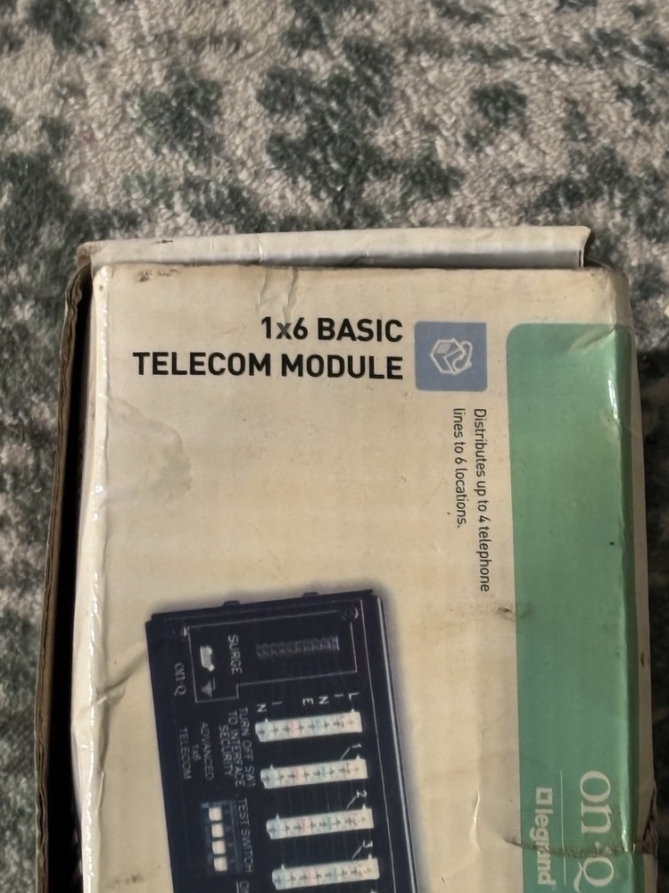 Legrand On-Q 1x6 Location Basic Telecom Phone Module (1267062-01-V1) NEW