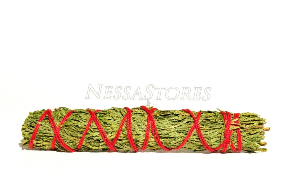 NessaStores- Cedar Smudge Incense 6" Bundle (1 pc) #JC-072