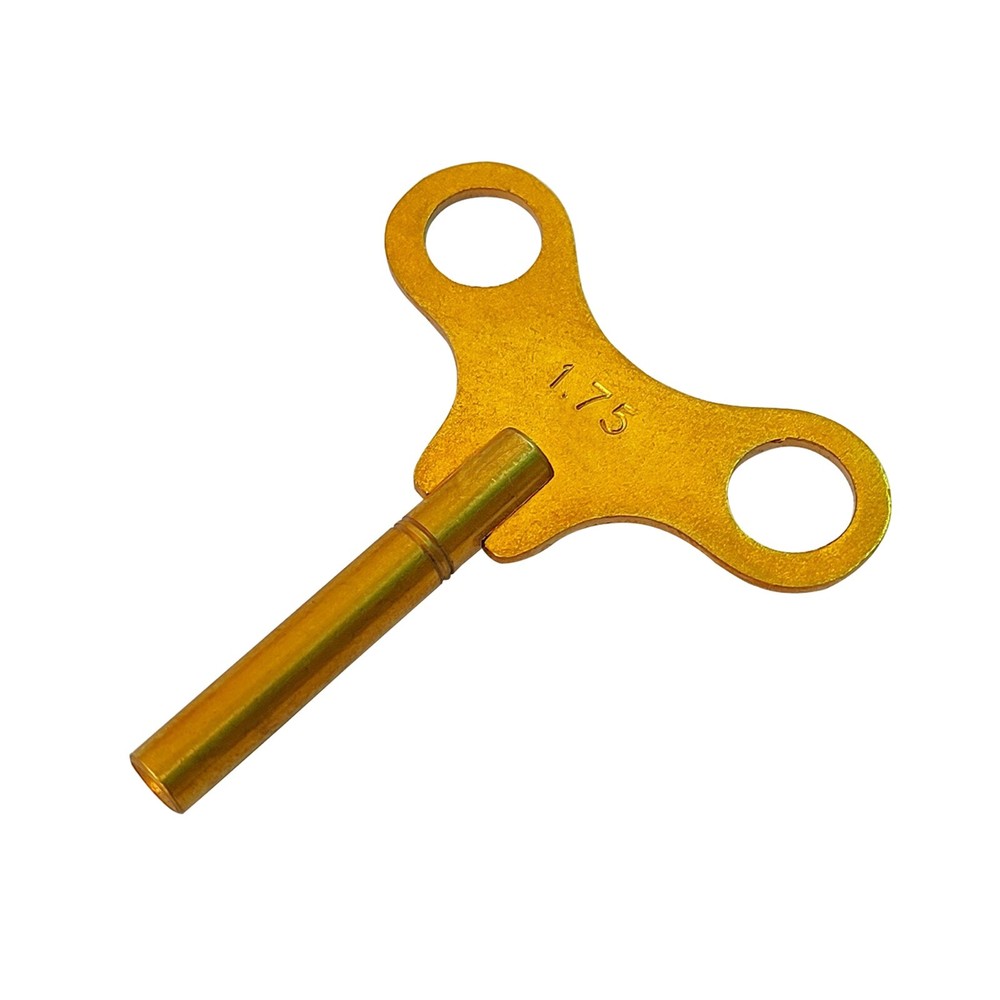 Brass Replacement Clock Key For Key Wind Clocks Size 000 / 1.75 mm  - Clock Tool