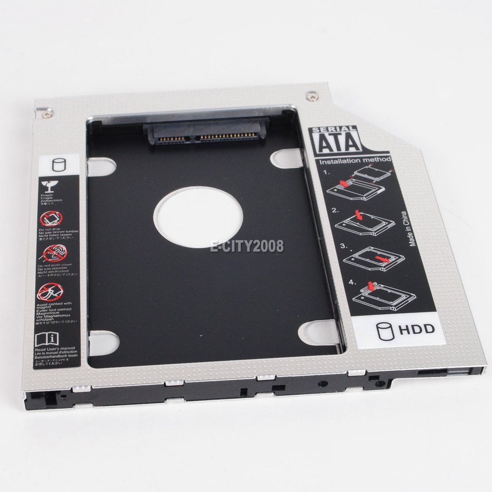 2nd HD HDD SSD Hard Drive Caddy for Dell Latitude E6430 E6320 E6420 E6520 E6530
