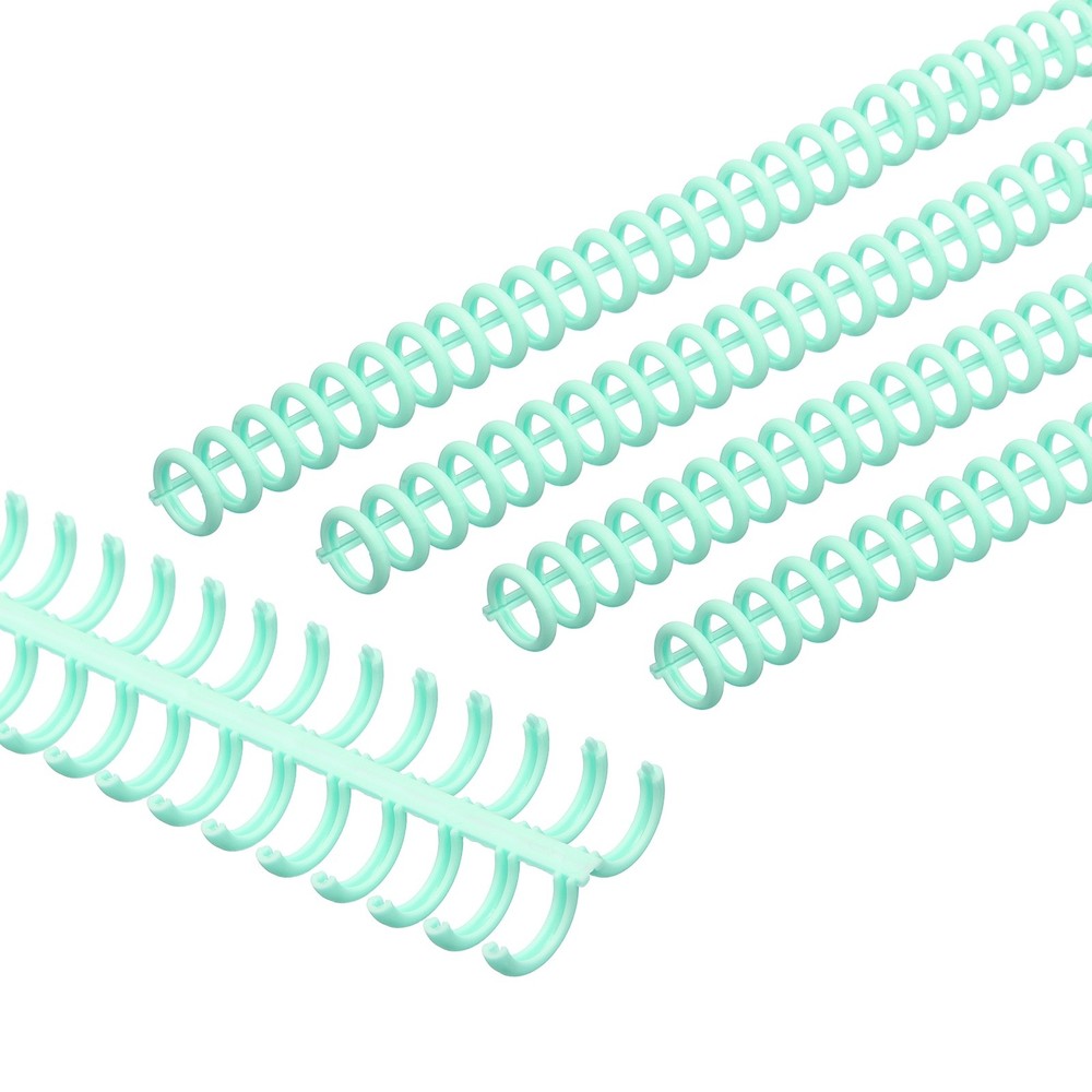 12mm(1/2") Spiral Binding Coils, 15 Pcs Spirals 85 Sheet, Green