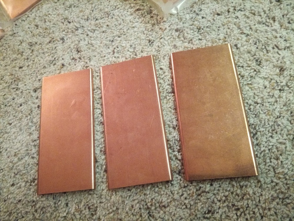 3 1 Lb Copper Bars .999 Copper