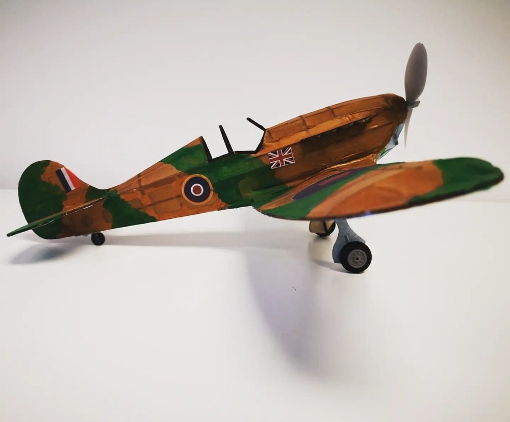 Henson's Flying Machines Spitfire Mk1 [FREE-FLIGHT] Balsa Kit