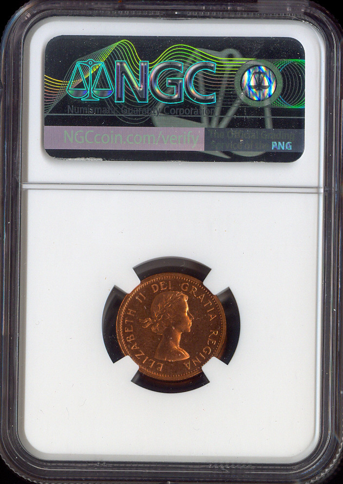 1964 Canada Small Cent NGC PL65 RD - Quality