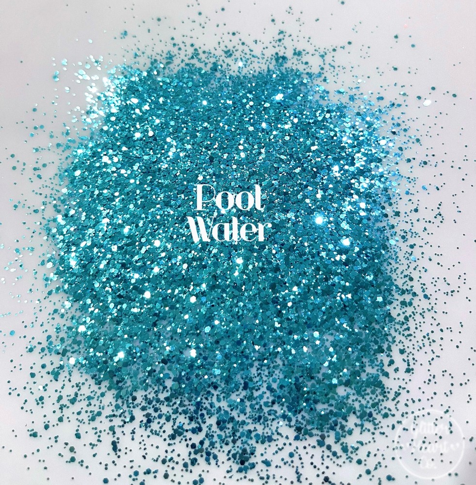 Premium Polyester Glitter - Teal Blue Metallic