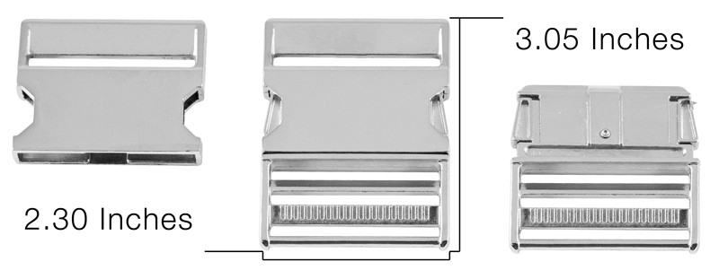 10 - 2 Inch Metal Side Release Buckles