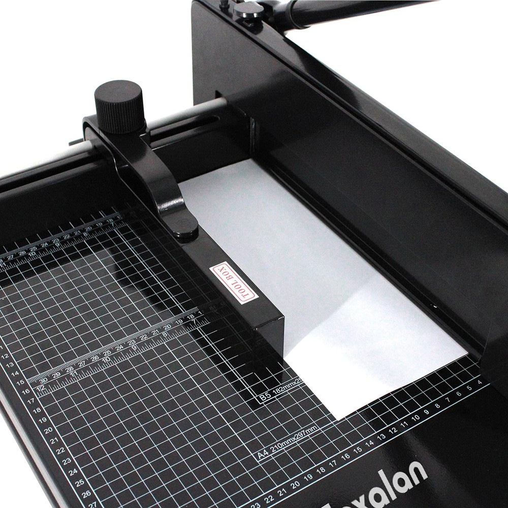 Heavy Duty Guillotine Paper Cutter - 400 Sheets Capacity, A4 12" Stack Paper Tri