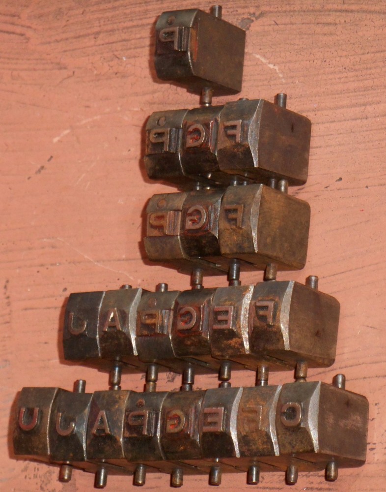 letterpress numbering machine block ( lot)