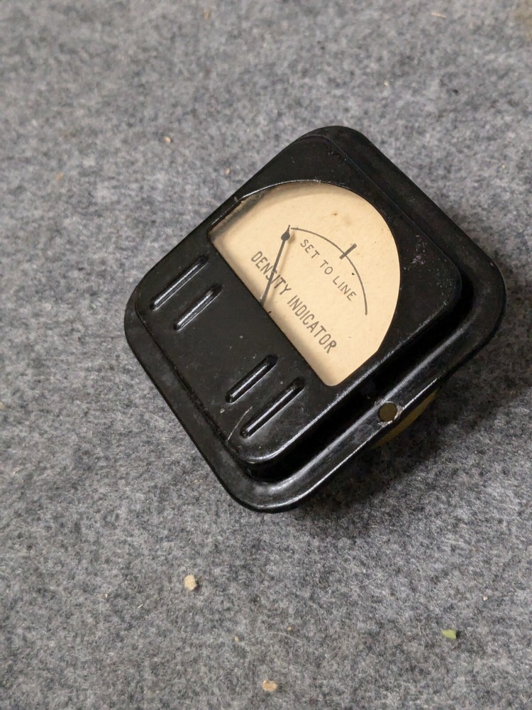 Vintage Density Indicator Panel Guage - Made in USA