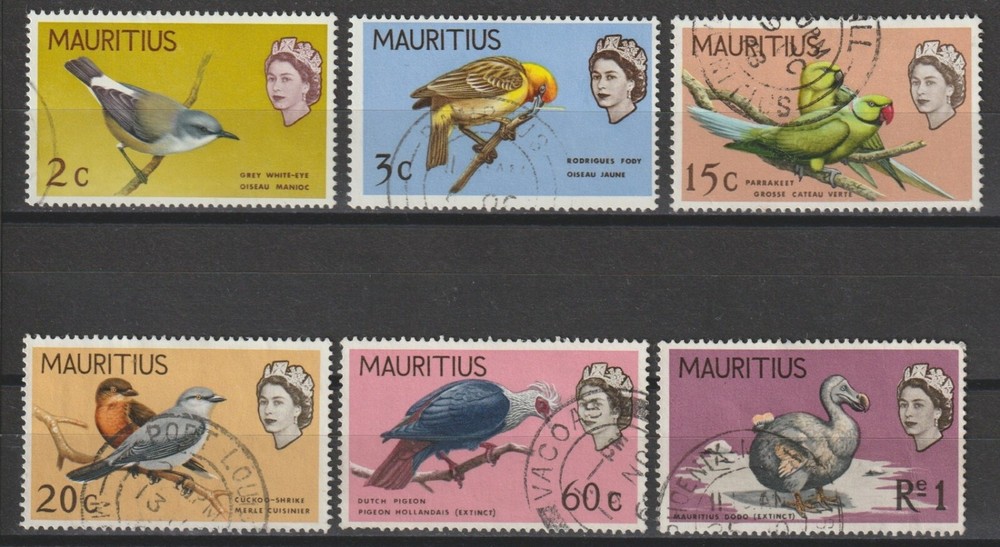 MAURITIUS 1968 SG 354/369 USED