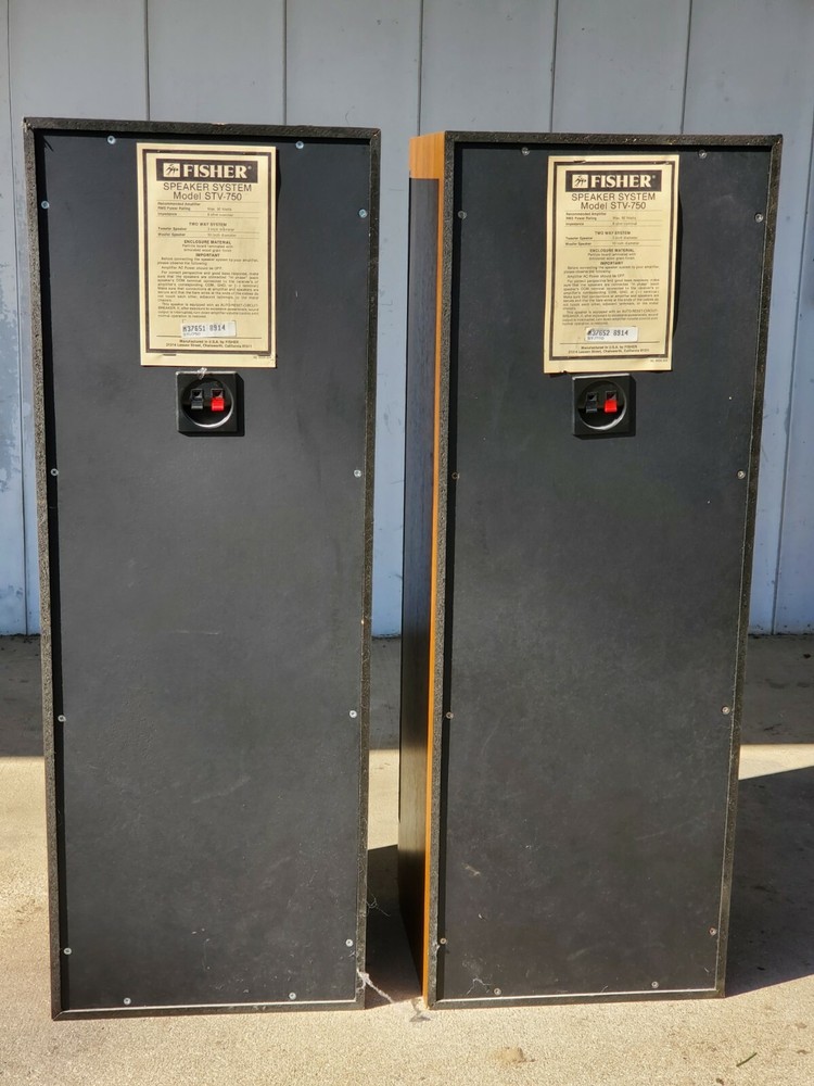Fisher STV-750 Floor Speakers 33" Tested