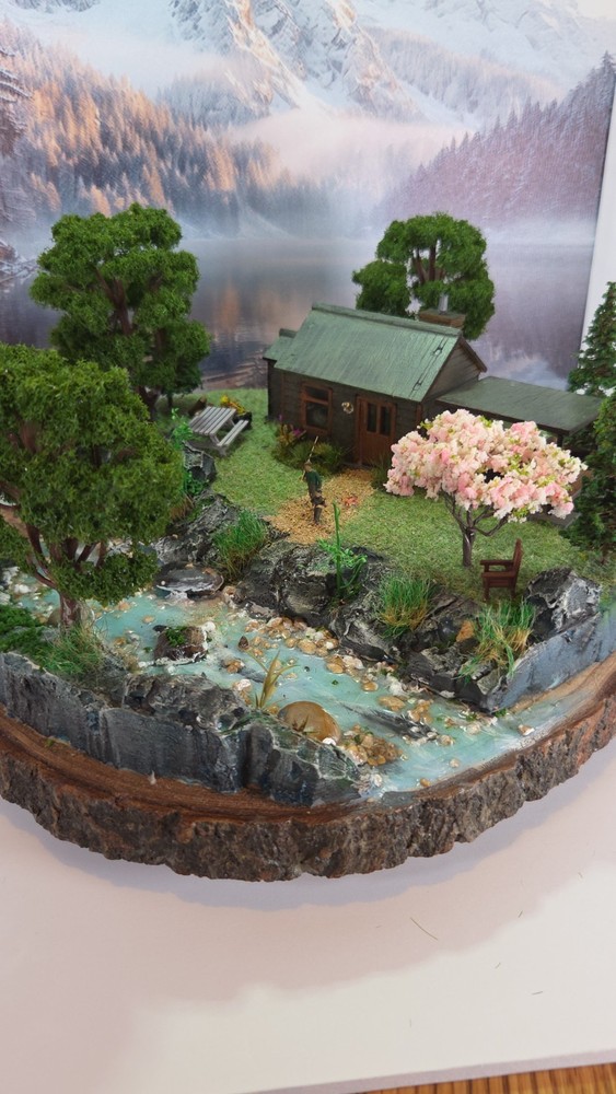 Diorama: Cabin In The Spring, Scale 1/72