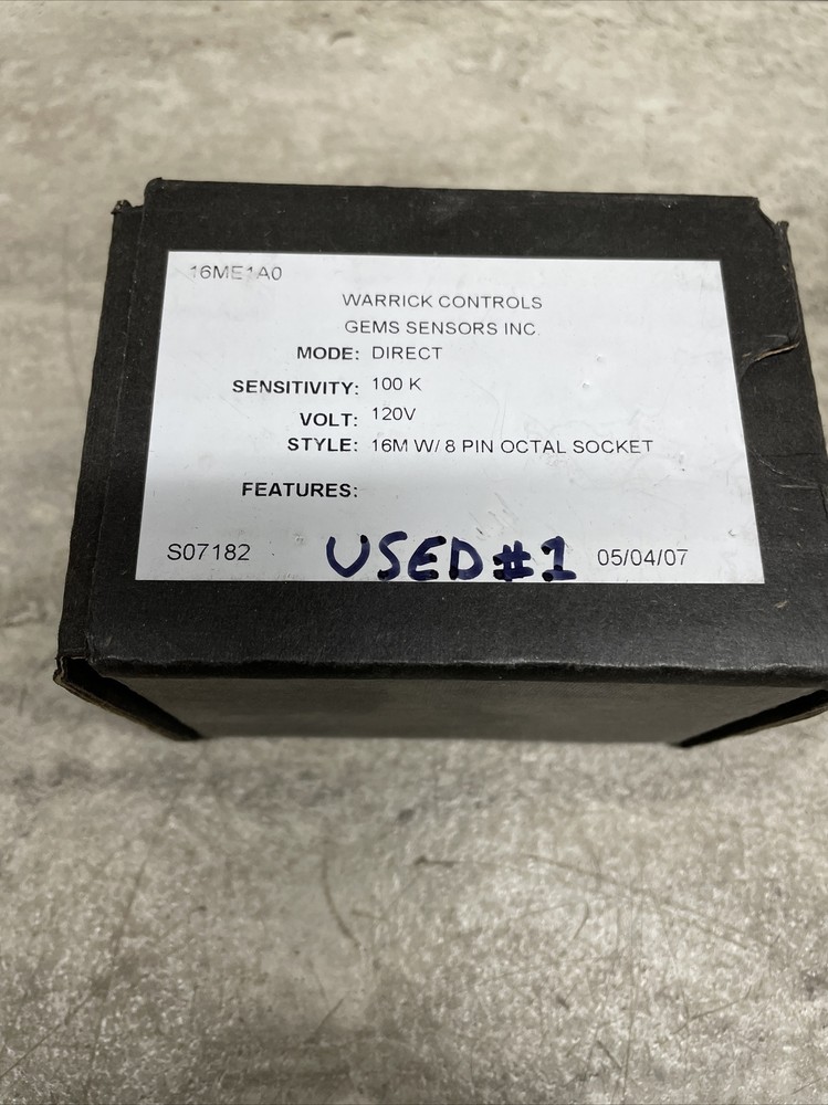 Warrick Controls GEMS 16ME1A0 Liquid Level Control Plug In Module