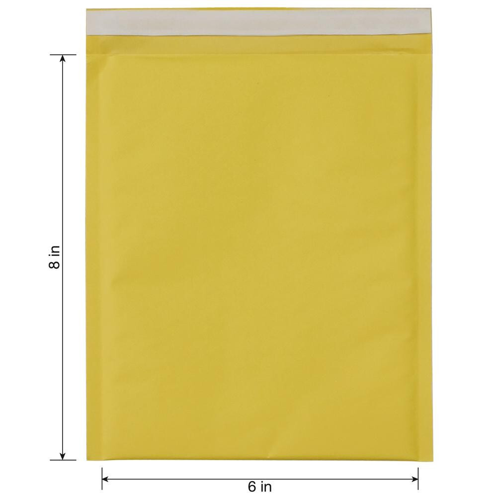 6" x 8" Bubble Mailers - 25 Pack