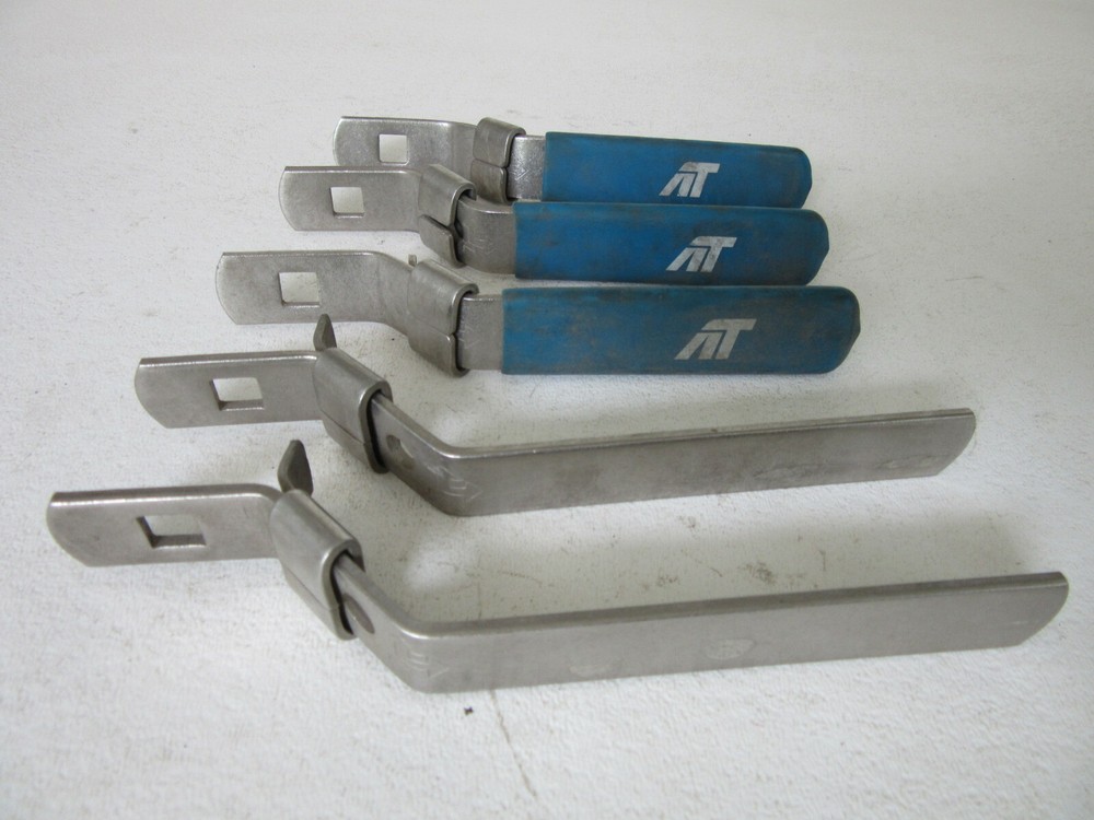 Qty 5 - AT Controls LOCKING Ball Valve Handle .350" x .350" Stem Size