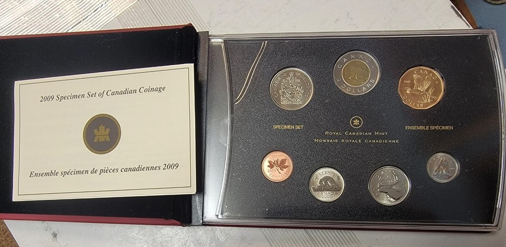 2009 Canada  7-Coin SPECIMEN Set with Box and Co TN