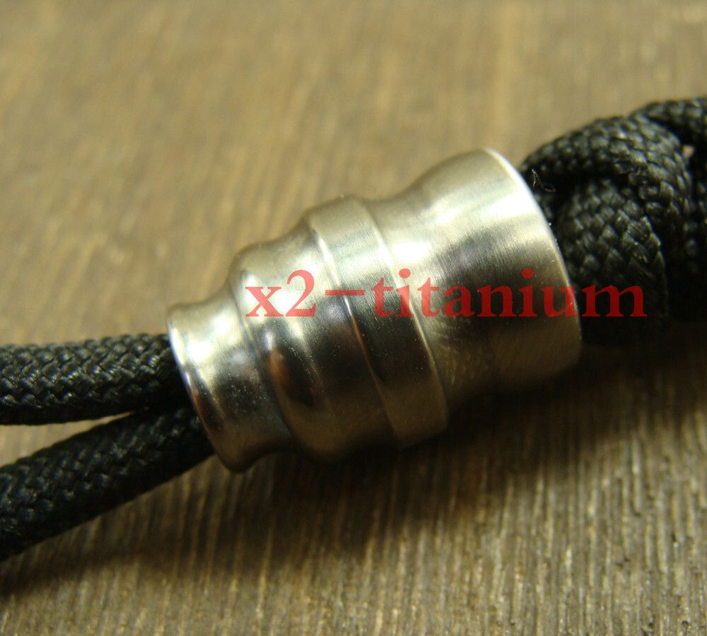 Solid Titanium EDC Pocket cool stick tool Lanyard bead anti-allergy XH450A