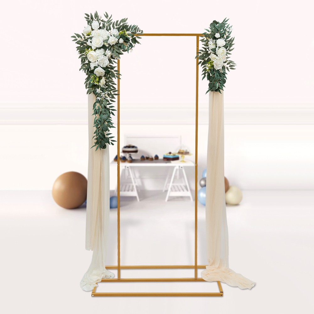 Metal Wedding Decoration Party Backdrop Stand Balloon Flower Rectangular Frame