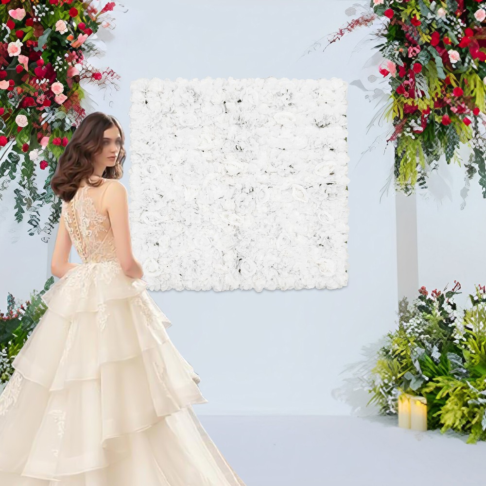 Artificial Flower DIY Wall Panel Wall Mat Silk Floral Wedding Party Background