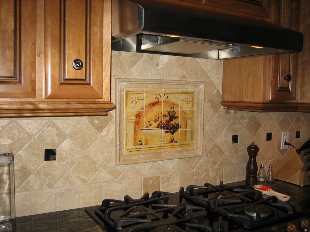 Art Fruit Mural Ceramic Grape Arch Backsplash Tile #111