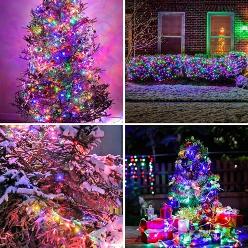 Christmas String Lights 100 LEDs Outdoor LED Fairy String 1 Pack Multicolor