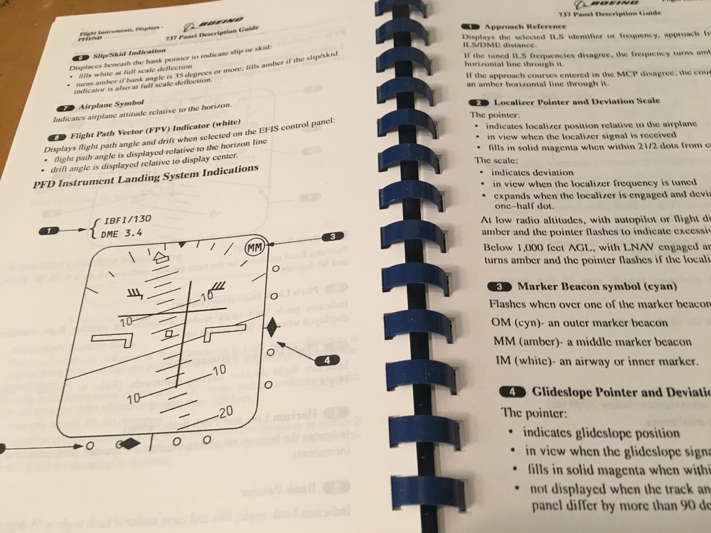 Boeing 737 Instrument Panel Description Guide