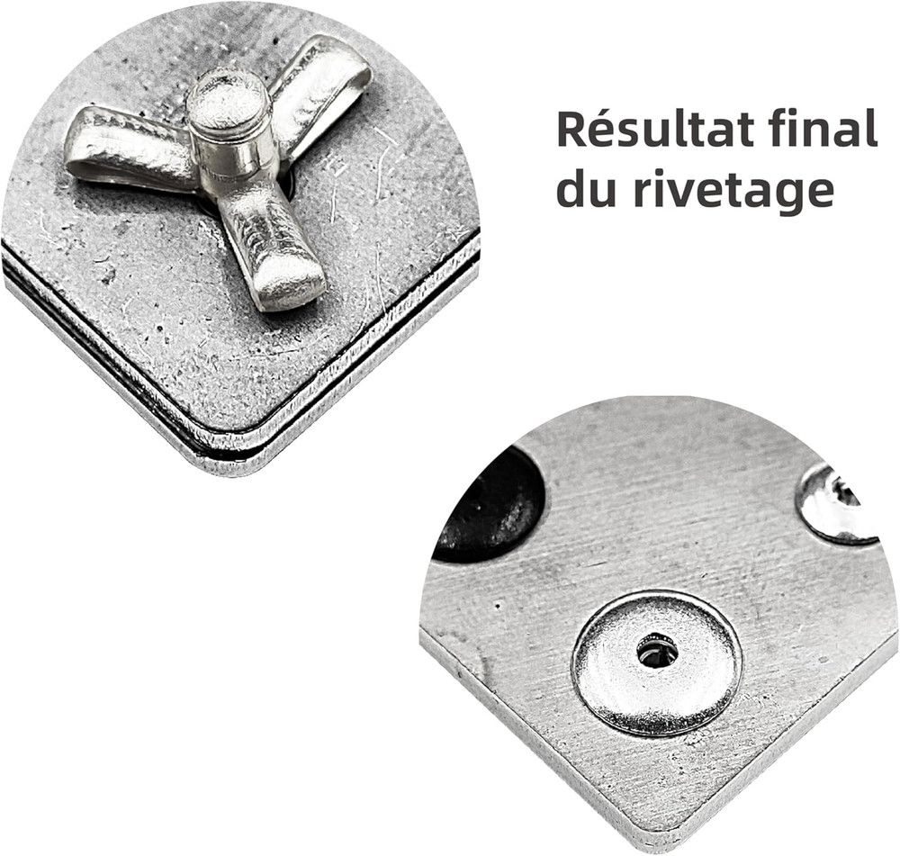 50PCS Tri-Fold Aluminum Blind Rivets, Tri Grip Exploding Pop Rivets for Automoti