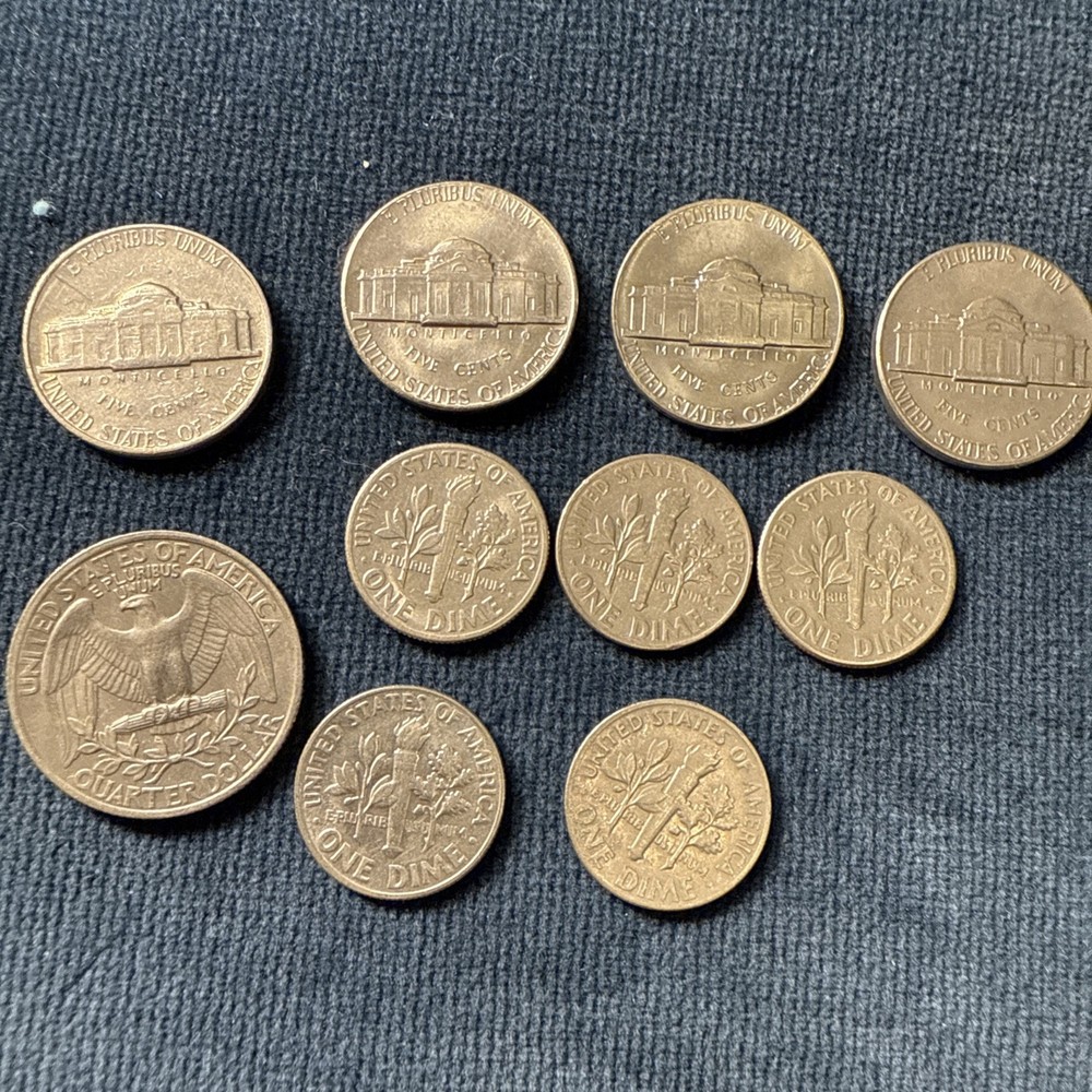 10 USA Silver Coins bundle 1966 - 1977
