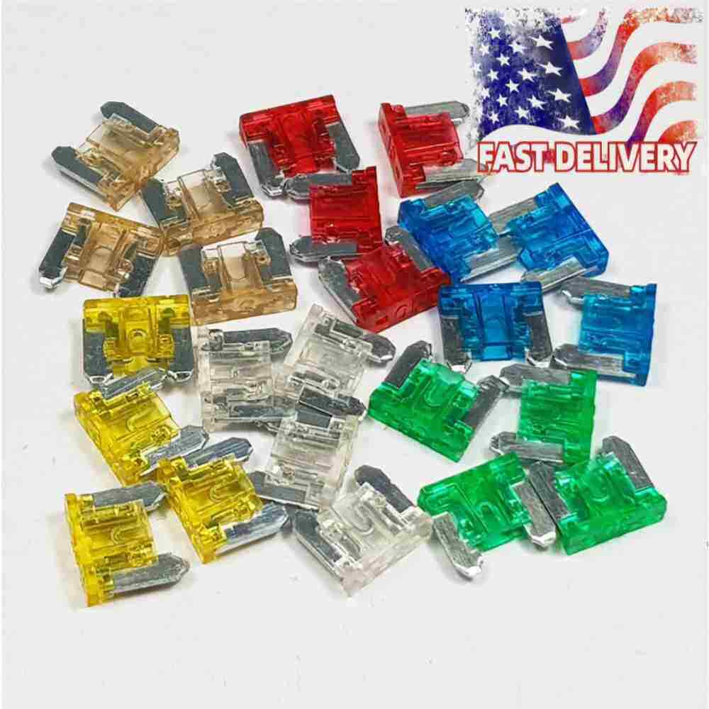 Micro Blade Fuse Assorted Kit Mixed Low Profile Mini Car Van Auto 5A-30A 24PCS