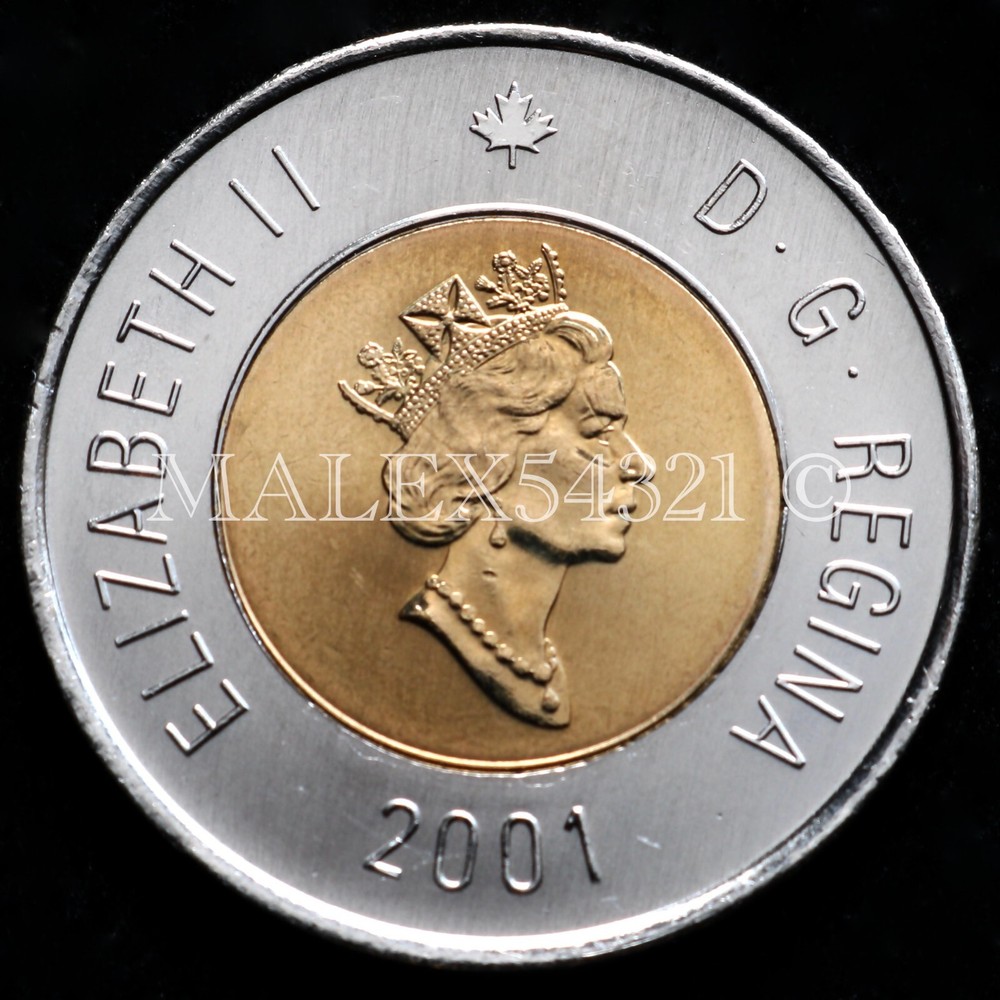 🇨🇦​ CANADA 2001 POLAR BEAR 2 DOLLARS UNCIRCULATED FROM MINT ROLL