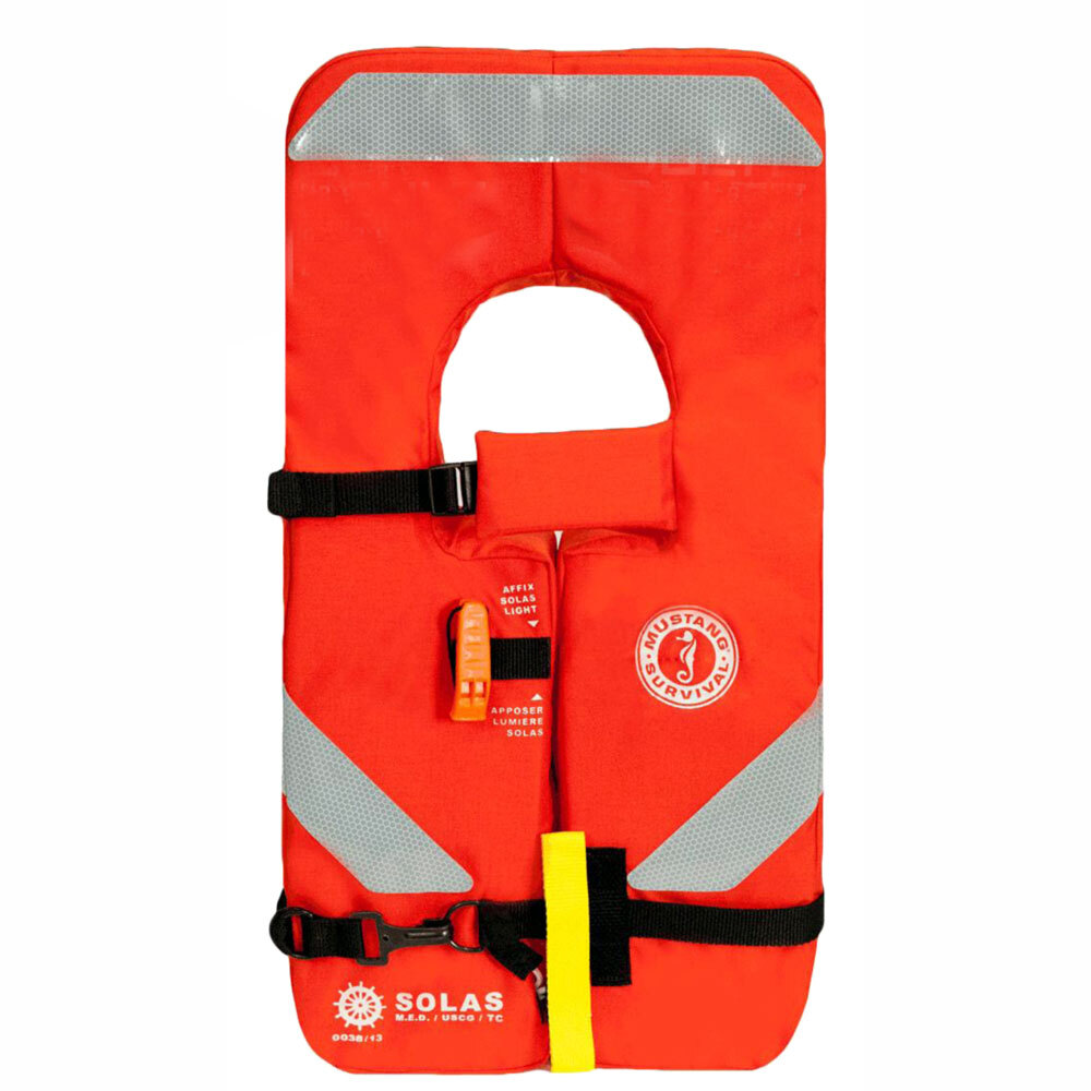 MUSTANG SOLAS TYPE 1 ADULT LIFE JACKET ORANGE