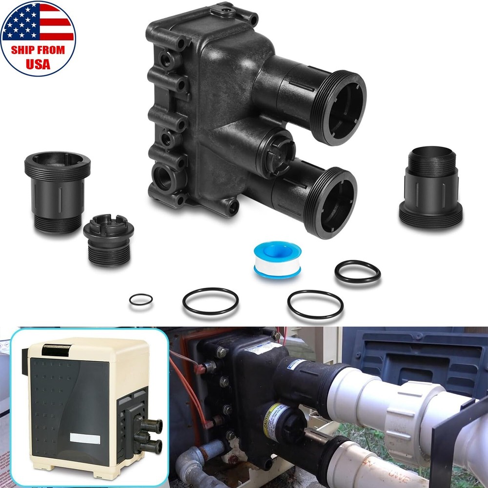 77707-0205 Pool Heater Manifold Assembly Replacement Kit for Pentair MasterTemp