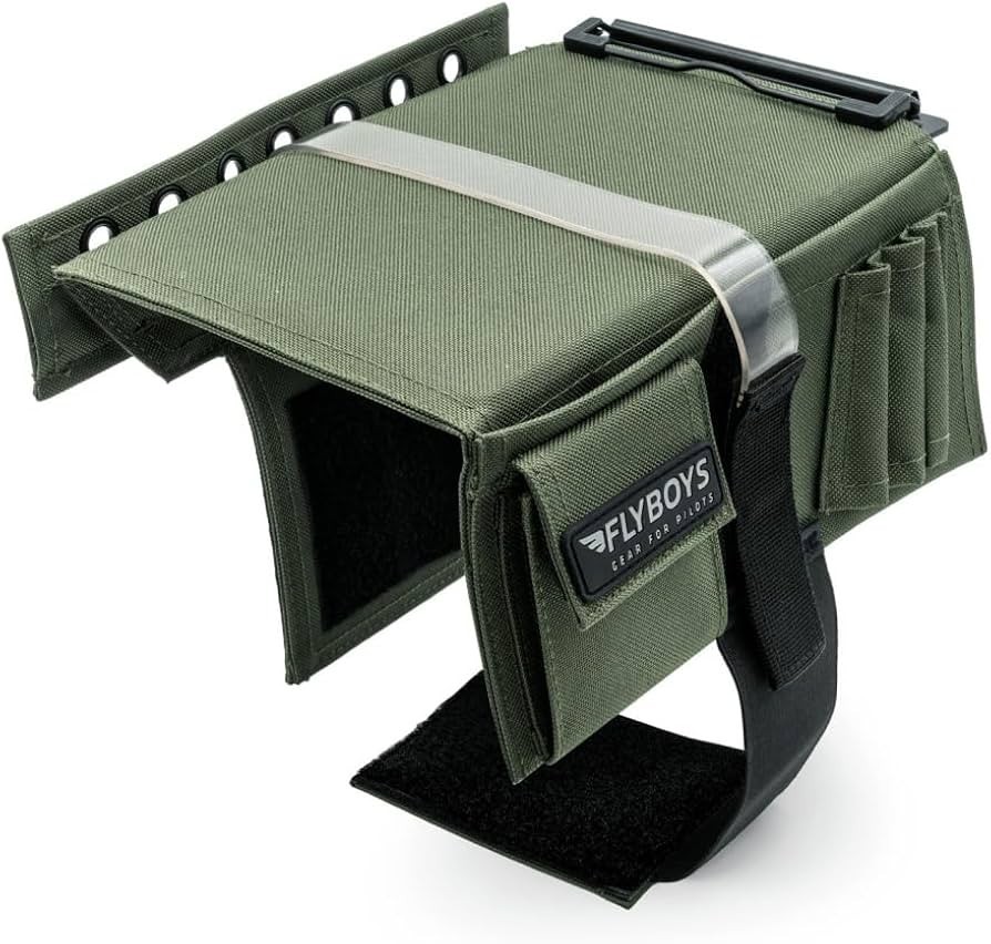 Flyboys Reversible Pilot Kneeboard with Clipboard - Green