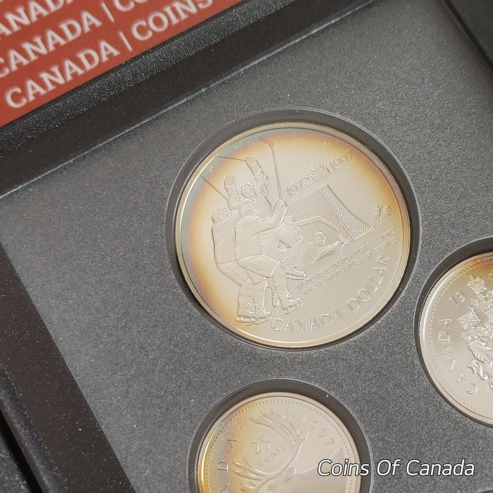 1997 Canada Silver Proof Set - Rainbow Toned Coins - Impressive! #coinsofcanada