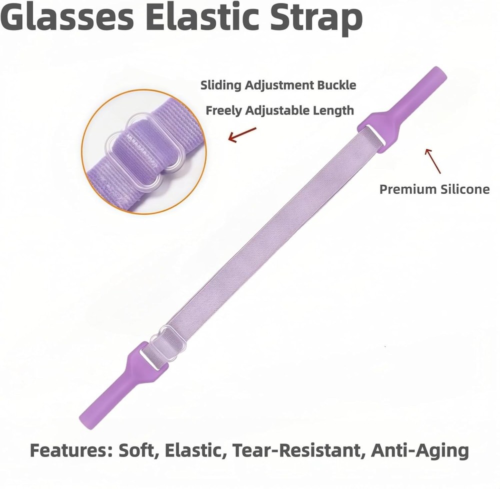 Adjustable Elastic Eyeglasses Strap Eyewear Retainers For Reading Glasses, Myopi