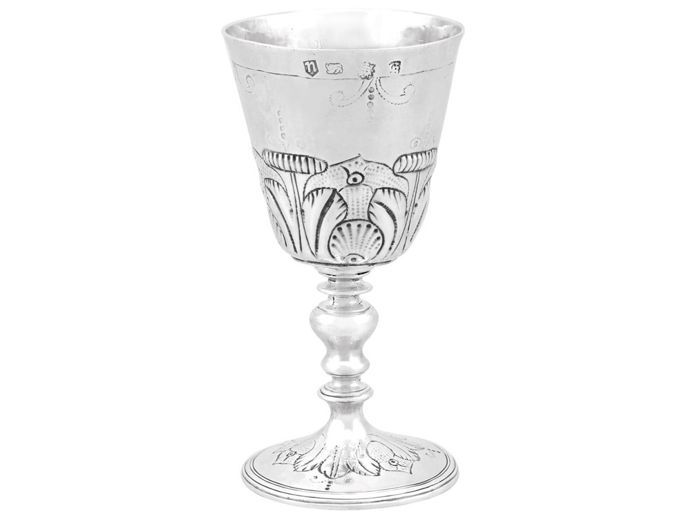 Sterling Silver Goblet Antique Charles I 1630