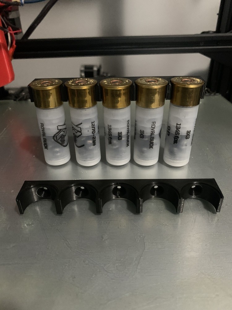 12 Gauge Shell Holder Wall Rack Black