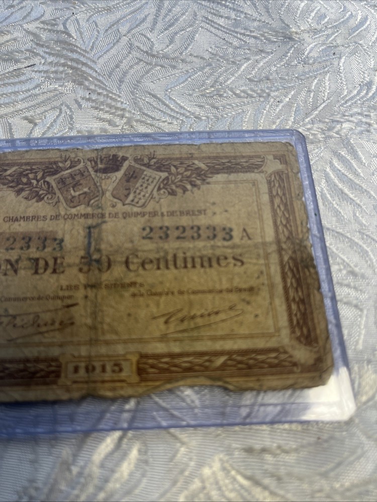 Billet 50 Centimes Quimper Et Brest